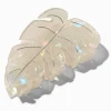 Claire's Barrettes Et Pinces-Pince à cheveux feuille iridescente blanche