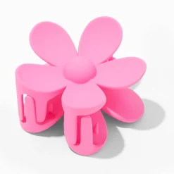 Claire's Barrettes Et Pinces-Pince à cheveux fleur mate - Rose foncé