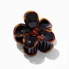 Claire's Barrettes Et Pinces-Pince à cheveux fleurs linéaires écaille de tortue noire