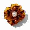 Claire's Barrettes Et Pinces-Pince à cheveux fleurs perles d'imitation écaille de tortue