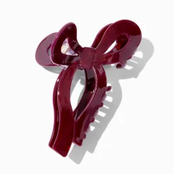 Claire's Barrettes Et Pinces-Pince à cheveux nœud bordeaux