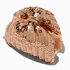 Claire's Noeuds Pour Cheveux|Barrettes Et Pinces-Pince à cheveux à nœud à sequins couleur dorée