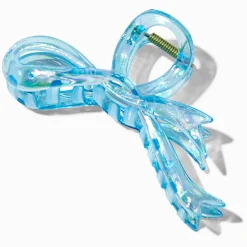 Claire's Noeuds Pour Cheveux-Pince à cheveux nœud transparente bleue