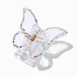 Claire's Barrettes Et Pinces-Pince à cheveux papillon iridescente transparente