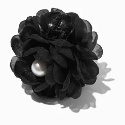 Claire's Barrettes Et Pinces-Pince à cheveux perle d'imitation fleur noire
