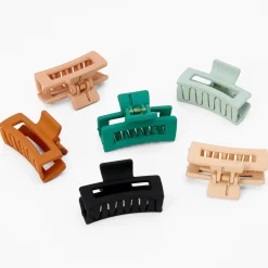 Claire's Barrettes Et Pinces-Pince à cheveux rectangulaire - Lot de 6