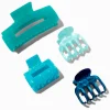 Claire's Barrettes Et Pinces-Pinces à cheveux bleu été - Lot de 4