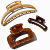 Claire's Barrettes Et Pinces-Pinces à cheveux écaille de tortue couleur dorée aux designs variés - Lot de 3