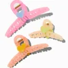 Claire's Barrettes Et Pinces-Pinces à cheveux cœurs bouclés pastel - Lot de 3