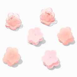 Claire's Barrettes Et Pinces-Pinces à cheveux fleurs roses variées - Lot de 6