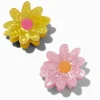 Claire's Barrettes Et Pinces-Pinces à cheveux marguerites rose et jaune - Lot de 2