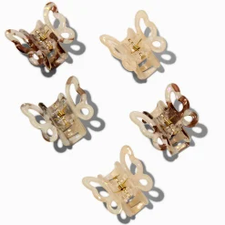 Claire's Barrettes Et Pinces-Pinces à cheveux papillon écaille de tortue - Lot de 5