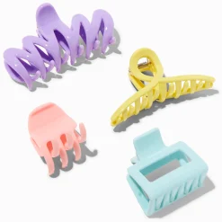 Claire's Barrettes Et Pinces-Pinces à cheveux tailles mixtes pastel - Lot de 4