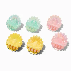 Claire's Barrettes Et Pinces-Pinces à cheveux tournesol jaunes, bleues et roses - Lot de 6