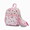 Claire's Sacs À Dos-Pink Cherry White Quilted Mini Backpack