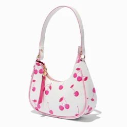 Claire's Sacs À Main Et Sacs Cabas-Pink Cherry White Shoulder Bag