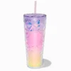Claire's Gourdes Et Tasses-Pink Ombré Faceted Tumbler