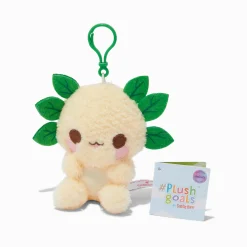 Claire's Cuddle Barn®-#Plush Goals by Cuddle Barn® Claire's Exclusive 5'' Leia the Leafy Axolotl Soft Toy Bag Clip