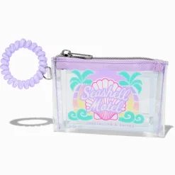 Claire's Portefeuilles|Porte-monnaies-Pochette poignet porte-monnaie « Seashell Motel »
