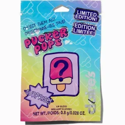 Claire's Lèvres-Pochette surprise gloss bonbons en édition limitée Pucker Pops® - Les modèles peuvent varier