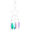 Claire's Porte-clés-Porte-clés attrape-rêves étoile et plumes couleur argenté