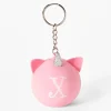 Claire's Jouets Fidget|Porte-clés-Porte-clés balle anti-stress licorne à initiale - Rose, X