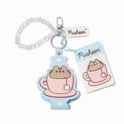 Claire's Porte-clés-Porte-clés bracelet en silicone thé Pusheen®