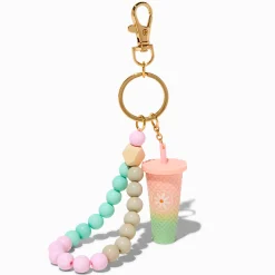 Claire's Porte-clés-Porte-clés bracelet gobelet dégradé