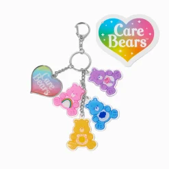 Claire's Porte-clés-Porte-clés à breloques multiples arc-en-ciel Bisounours™