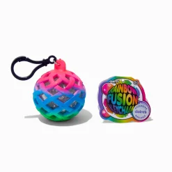 Claire's Jouets Fidget-Porte-clés fidget boule tulle fusion arc-en-ciel en exclusivité chez Claire's