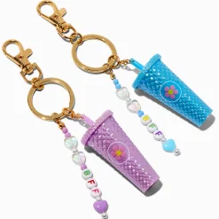 Claire's Porte-clés-Porte-clés gobelet marguerite best friends - Lot de 2