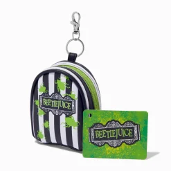 Claire's Porte-clés-Porte-clés mini sac à dos Beetlejuice™