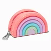 Claire's Porte-monnaies-Porte-clés porte-monnaie en silicone arc-en-ciel