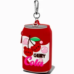 Claire's Porte-monnaies-Porte-clés porte-monnaie en silicone supérette cola à la cerise
