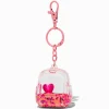 Claire's Porte-clés-Porte-clés rempli d’eau sac à dos rose