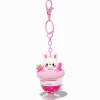Claire's Porte-clés-Porte-clés rempli d'eau lapin fraise