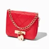 Claire's Portefeuilles-Porte-monnaie pochette poignée matelassé rouge Saint-Valentin