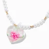 Claire's Colliers-Pressed Flowers Pendant Pearl Necklace