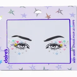 Claire's Paillettes Et Bijoux De Peau-Puffy Heart & Star Eye Gems