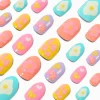 Claire's Ongles-Puffy Icons Stiletto Press On Vegan Faux Nail Set - 24 Pack