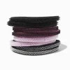 Claire's Élastiques-Purpled Mixed Rubber Grip Athletic Hair Ties - 8 Pack