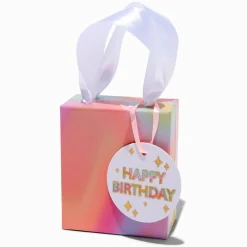 Claire's Sacs Et Boîtes Cadeaux-Rainbow "Happy Birthday" Small Gift Box