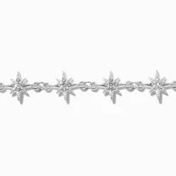 Claire's Colliers-Ras-de-cou éclat d'étoiles couleur argentée