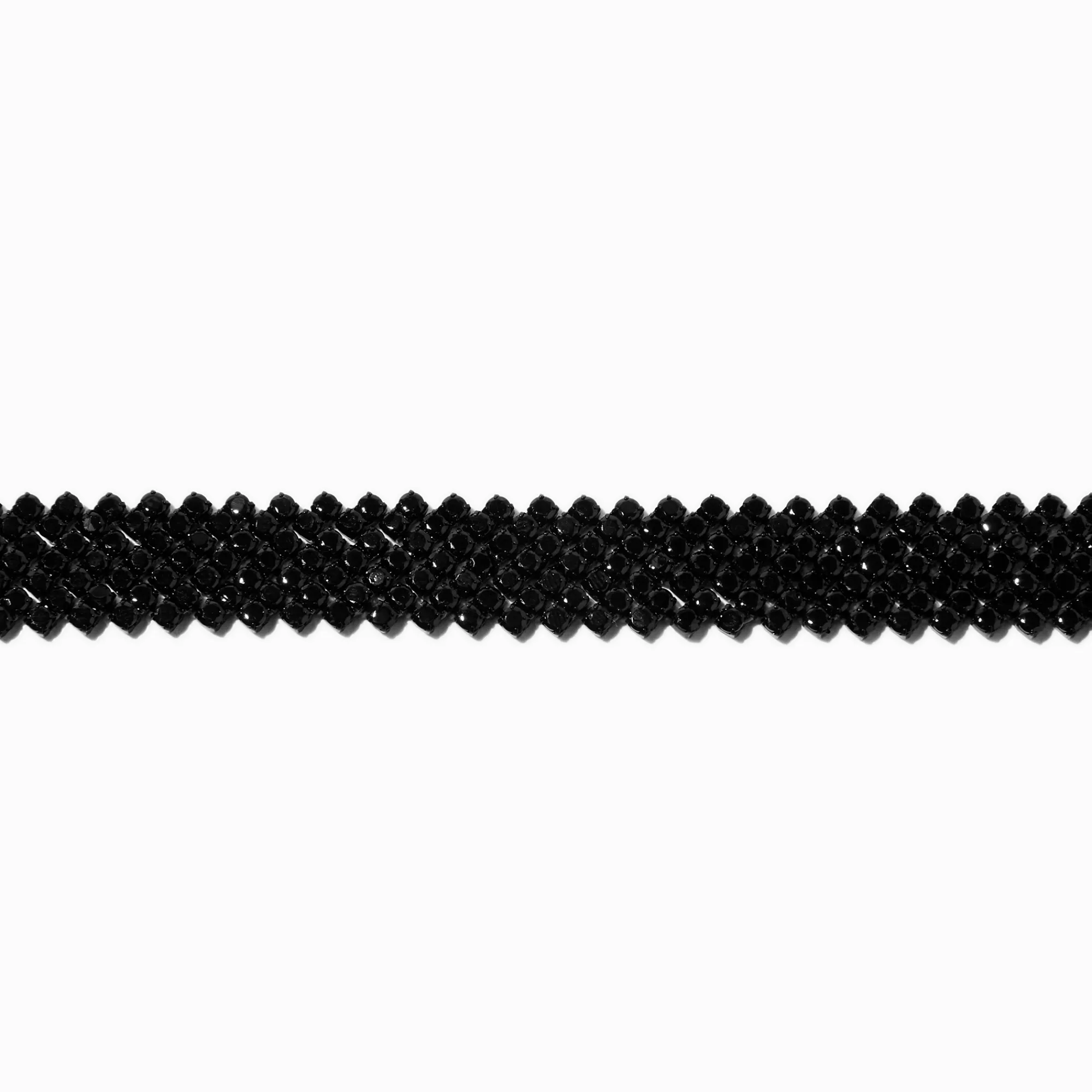 Claire's Colliers-Ras-de-cou de caractère zig zag avec strass noirs