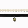 Claire's Colliers-Ras-de-cou dentelle et fleurs séchées - Lot de 2