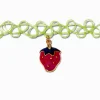 Claire's Colliers-Ras-de-cou effet tatouage avec pendentif d’humeur fraise