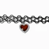 Claire's Colliers-Ras-de-cou effet tatouage avec pendentif d’humeur cœur