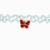Claire's Colliers-Ras-de-cou effet tatouage avec pendentif d’humeur papillon