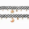 Claire's Colliers-Ras-de-cou effet tatouage best friends qui change de couleur en réaction aux UV - Lot de 2