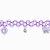 Claire's Colliers-Ras-de-cou effet tatouage breloque violet